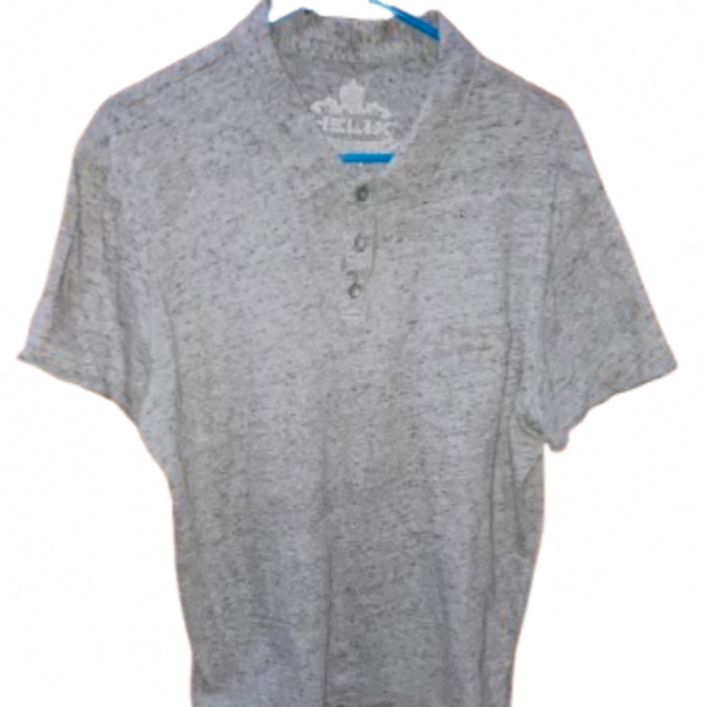Helix Gray Short Sleeved Polo.  Sz XL check measurements may be L